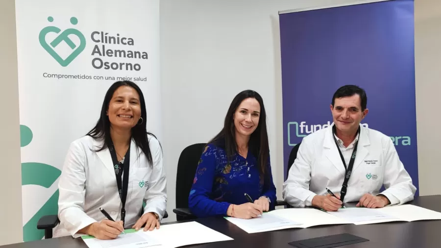 Fundación Lista de Espera y Clínica Alemana Osorno firman importante convenio colaborativo